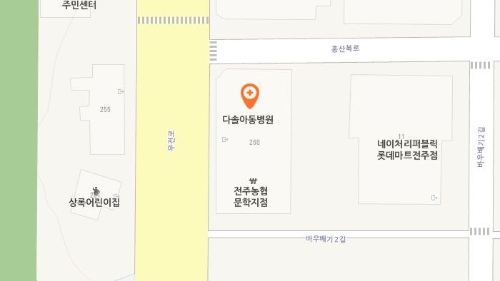 전주다솔아동병원 지도